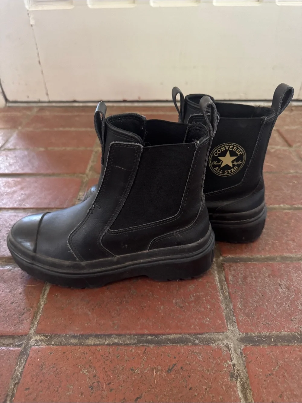 Converse Kids Black Slip-On Chelsea Boots
